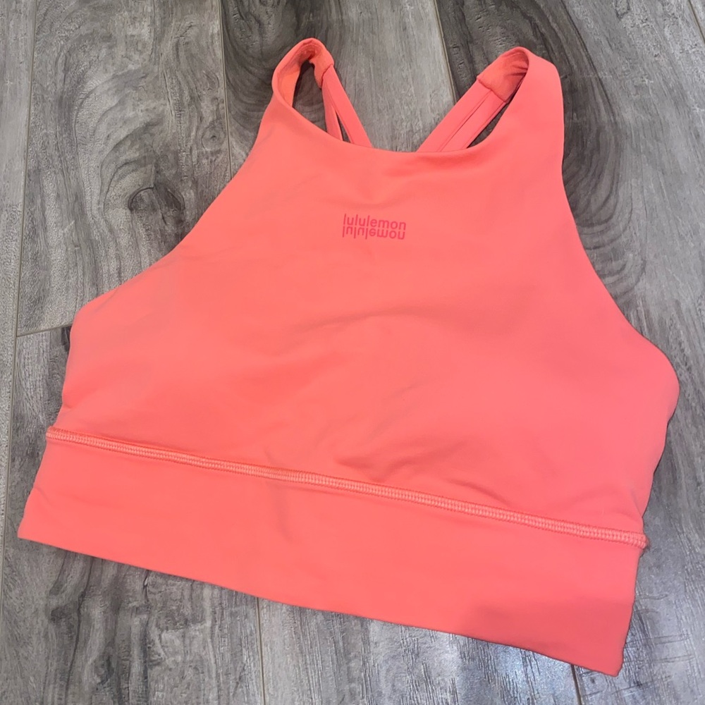 Lululemon Energy High-Neck Long-Line Bra *Motif